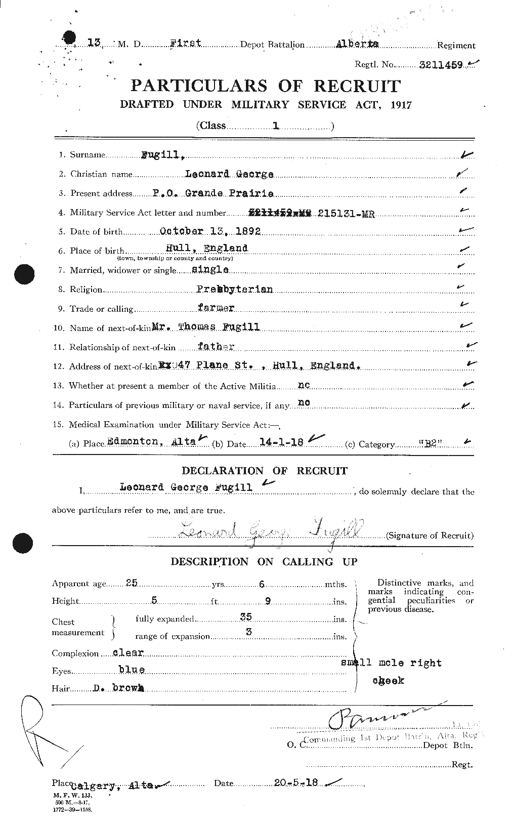 Personnel Records of the First World War - CEF 337152a