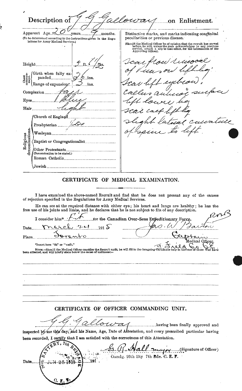Personnel Records of the First World War - CEF 338773b