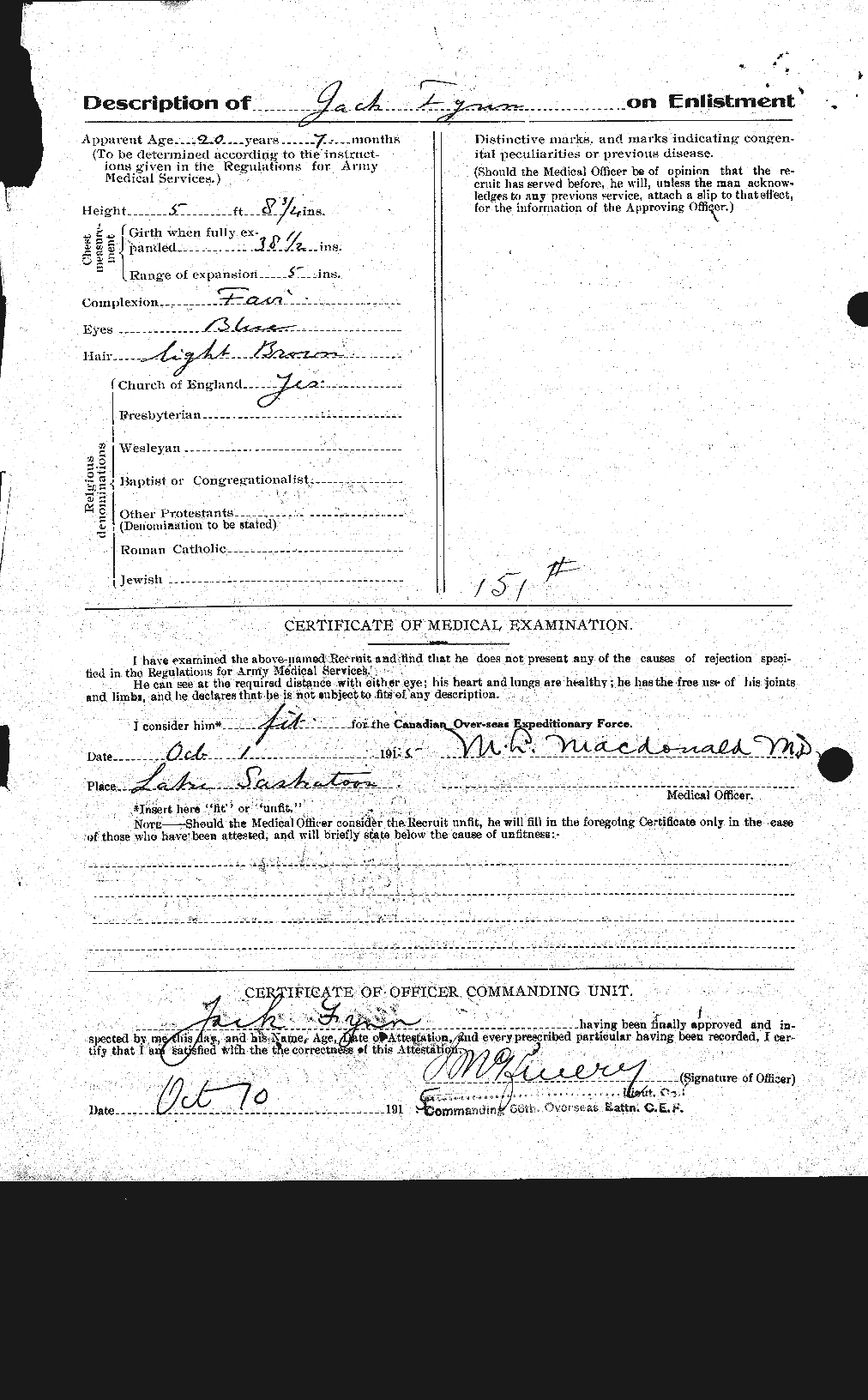 Personnel Records of the First World War - CEF 338888b
