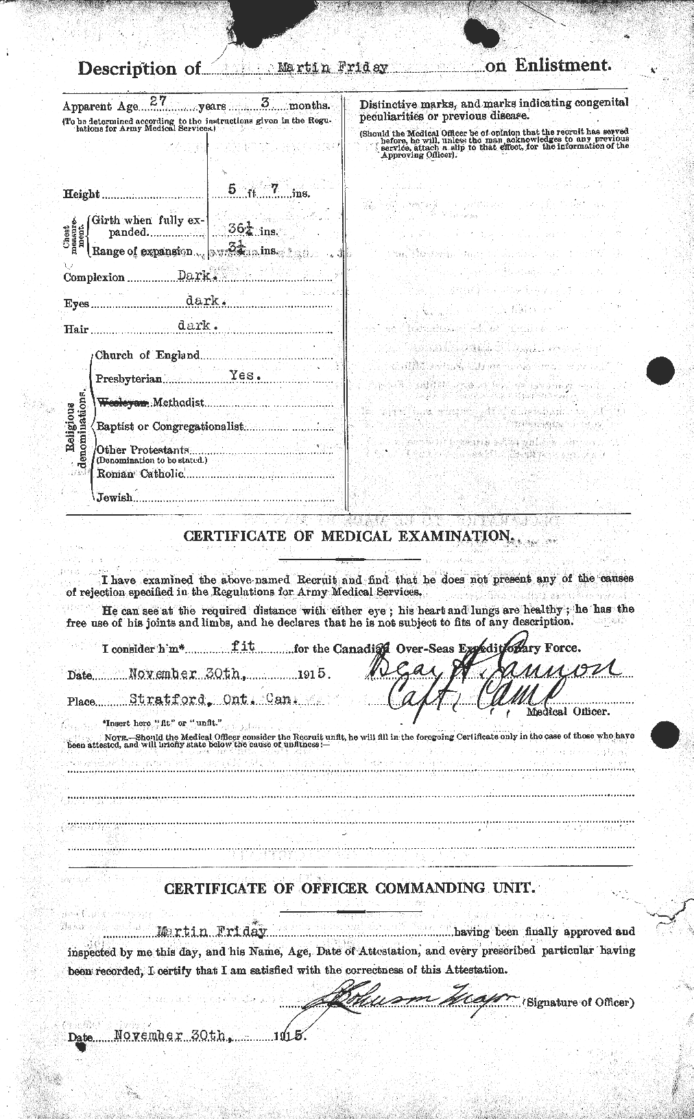 Personnel Records of the First World War - CEF 339729b