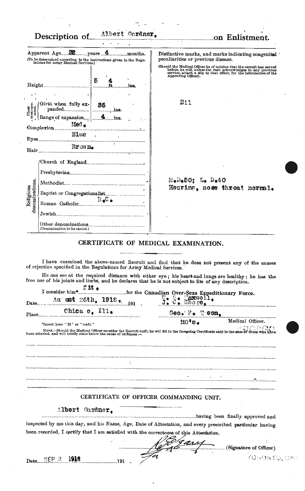Personnel Records of the First World War - CEF 340930b