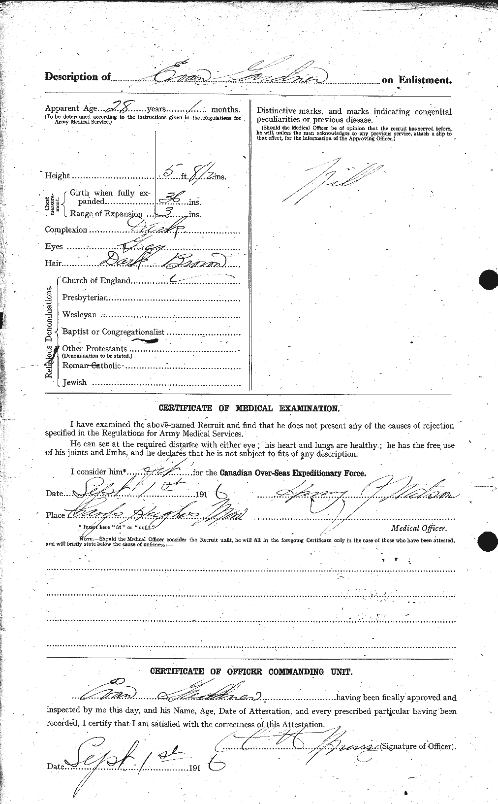 Personnel Records of the First World War - CEF 341009b