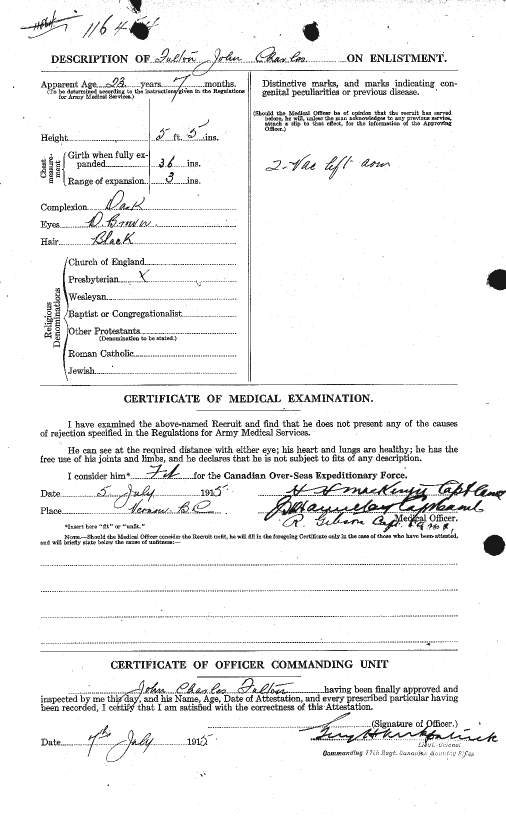 Personnel Records of the First World War - CEF 341401b