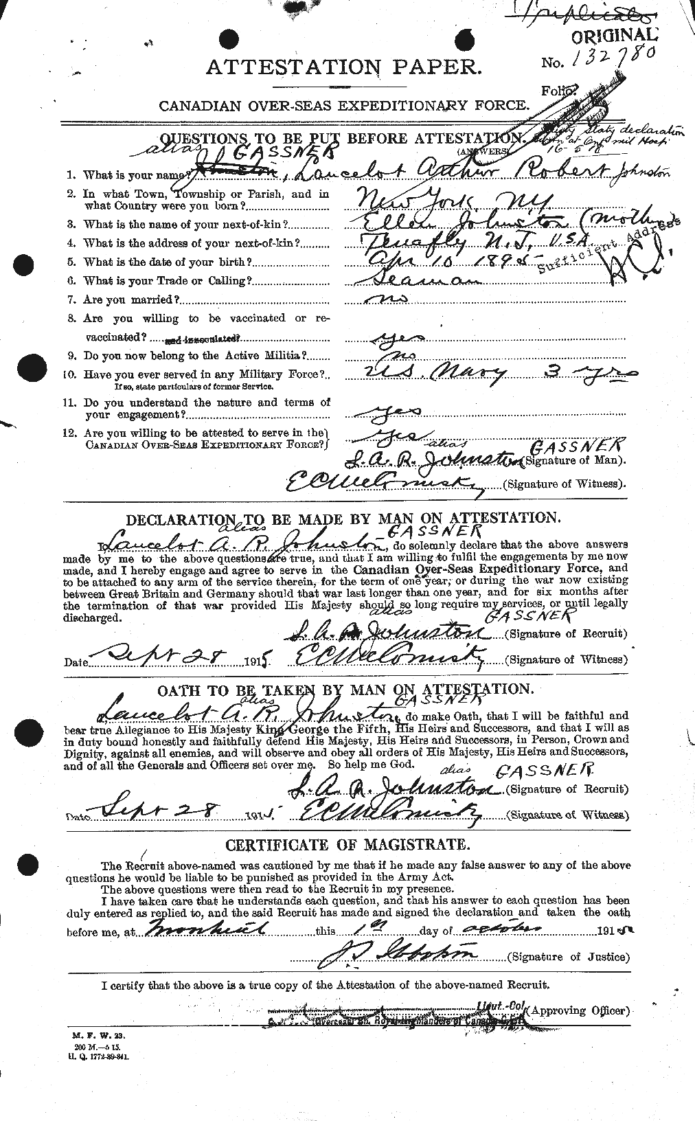 Personnel Records of the First World War - CEF 341632a