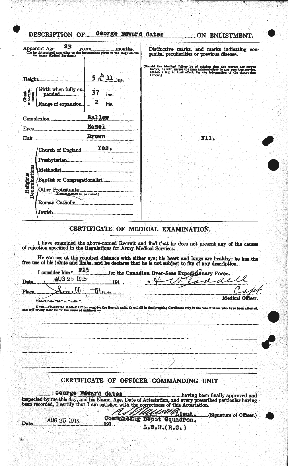 Personnel Records of the First World War - CEF 341746b
