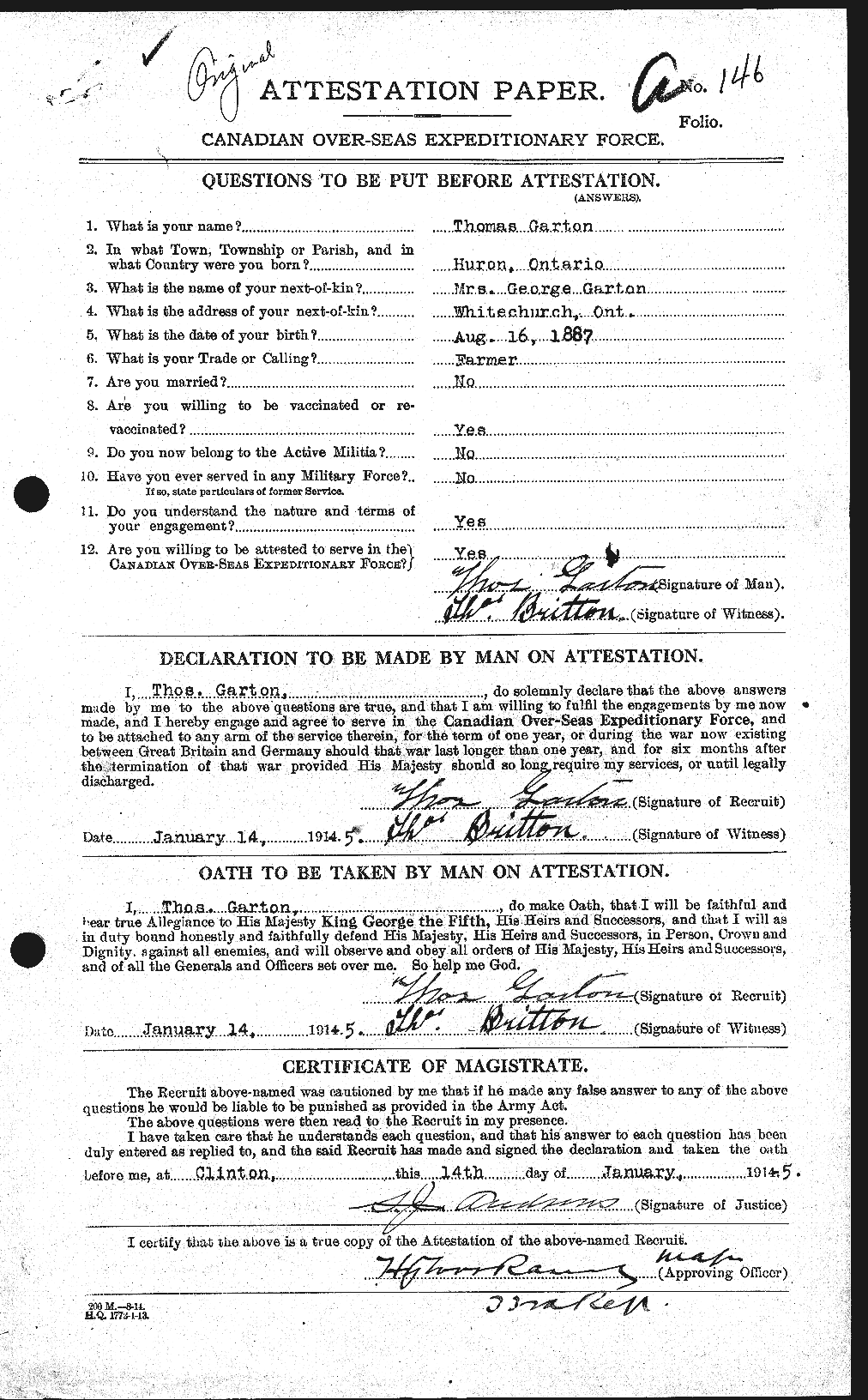 Personnel Records of the First World War - CEF 343580a