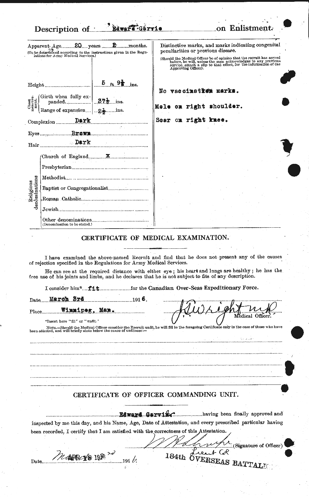 Personnel Records of the First World War - CEF 343638b
