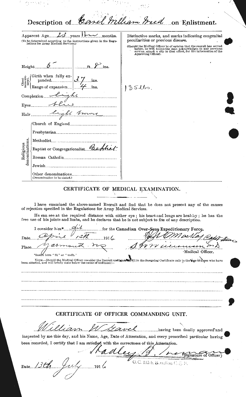 Personnel Records of the First World War - CEF 343765b