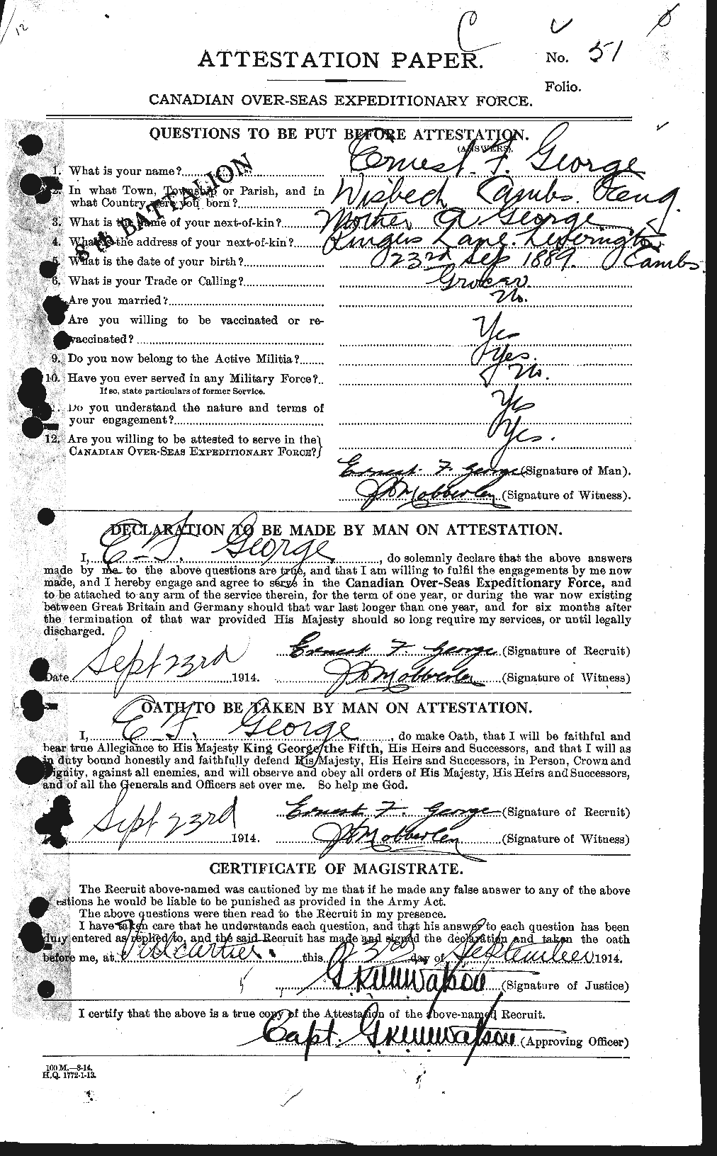 Personnel Records of the First World War - CEF 344676a