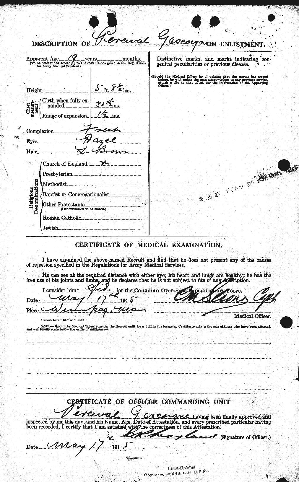 Personnel Records of the First World War - CEF 344976b