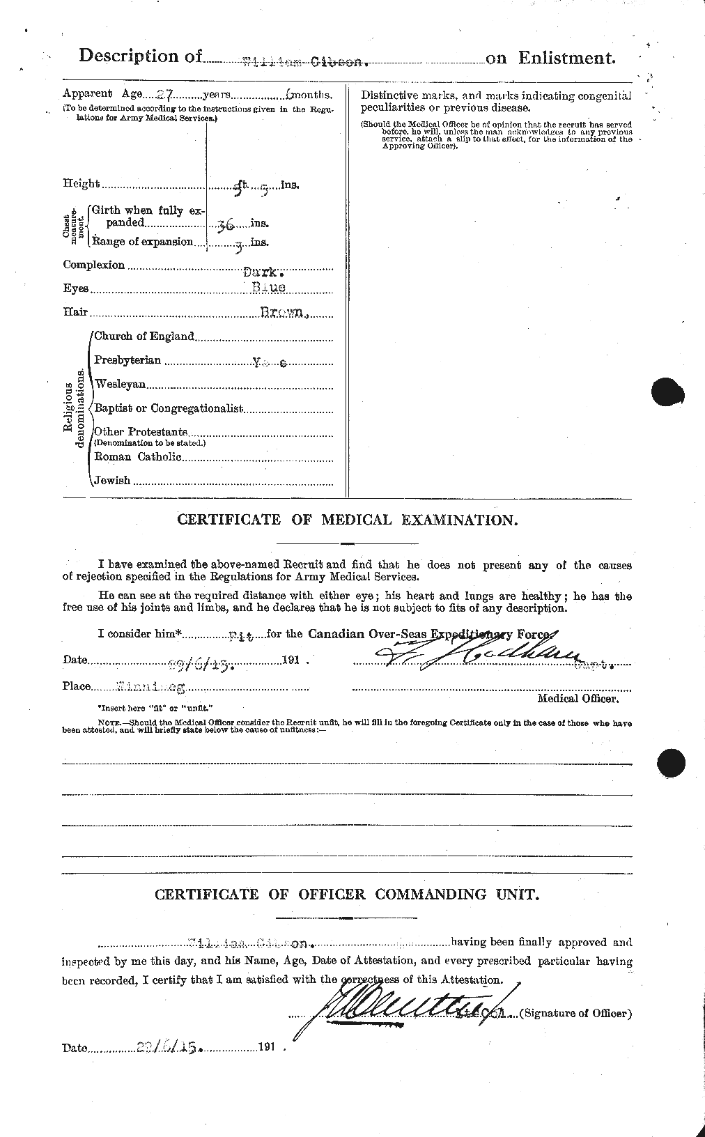 Personnel Records of the First World War - CEF 345900b