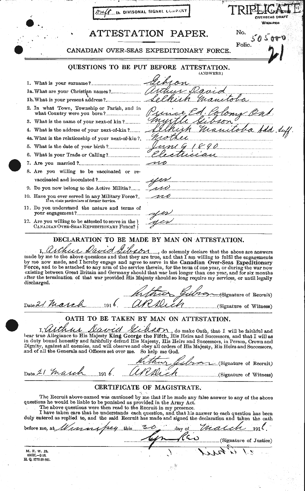 Personnel Records of the First World War - CEF 347180a