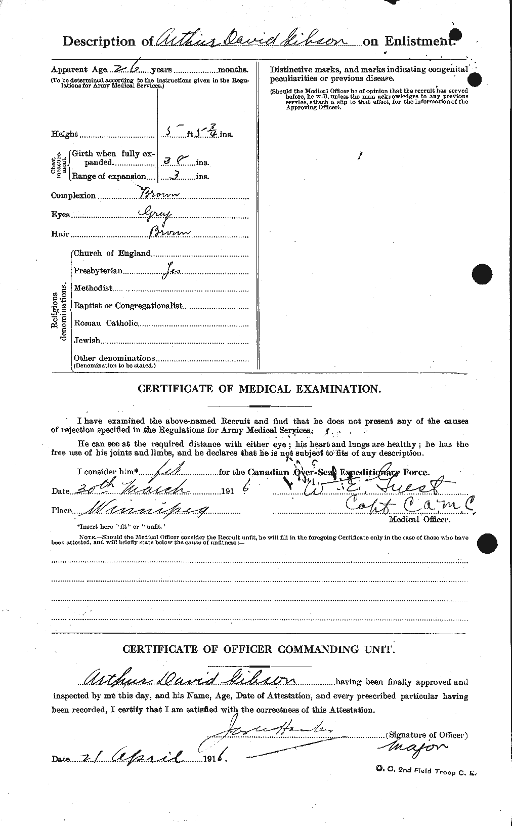 Personnel Records of the First World War - CEF 347180b