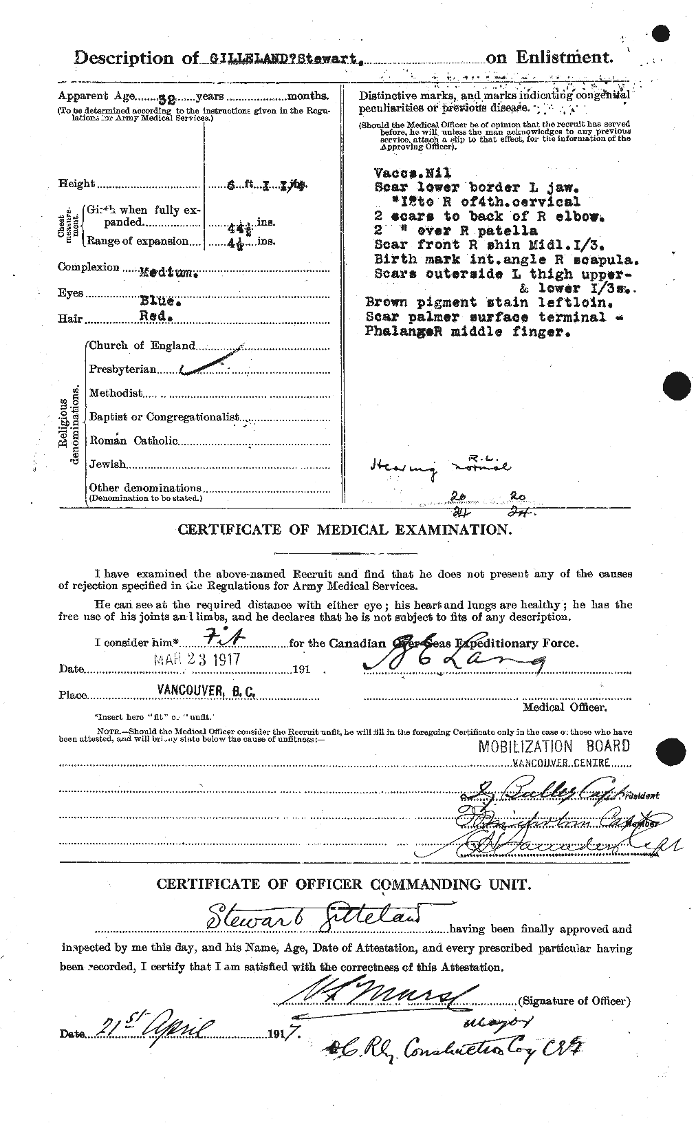 Personnel Records of the First World War - CEF 347833b