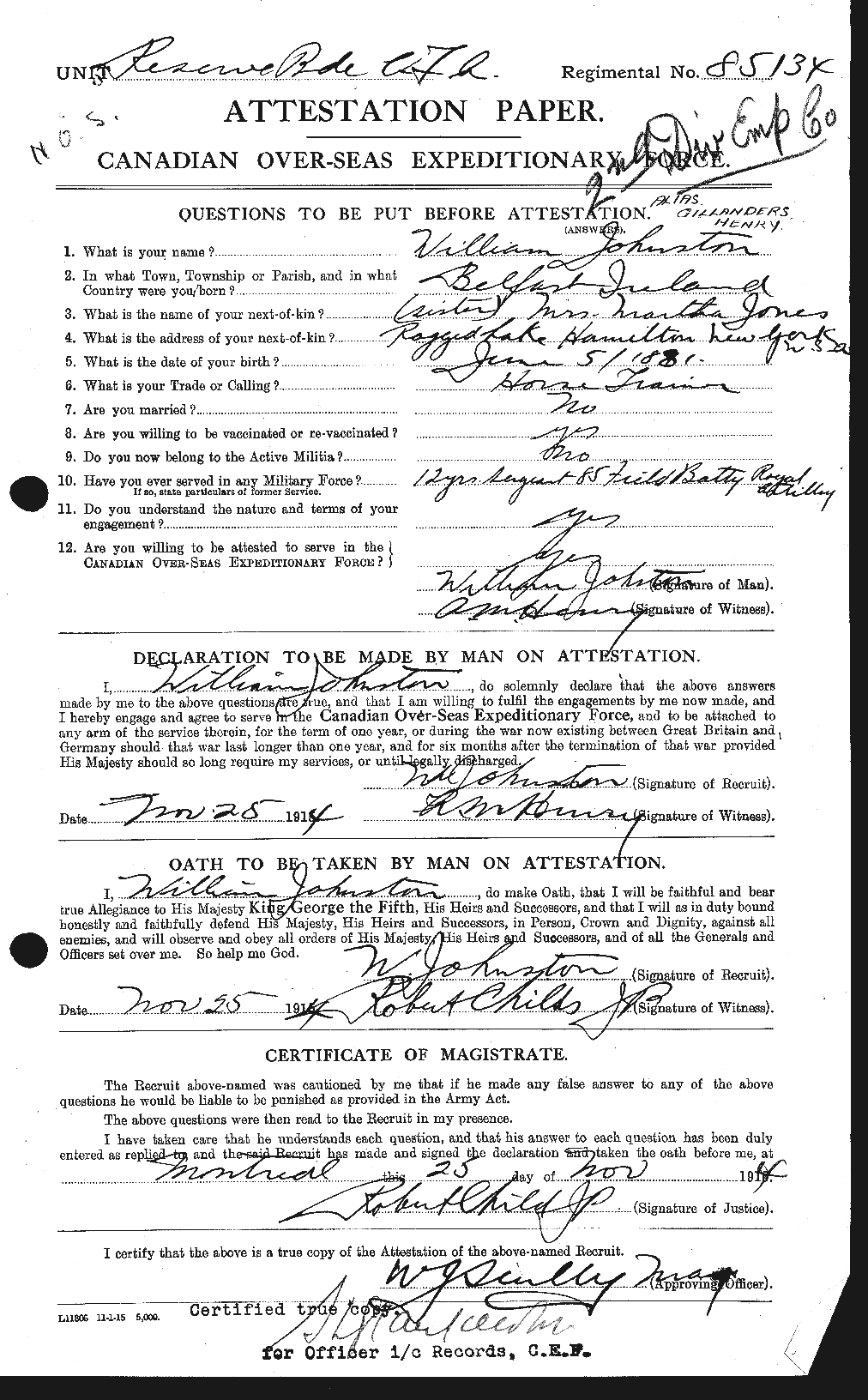 Personnel Records of the First World War - CEF 348676a