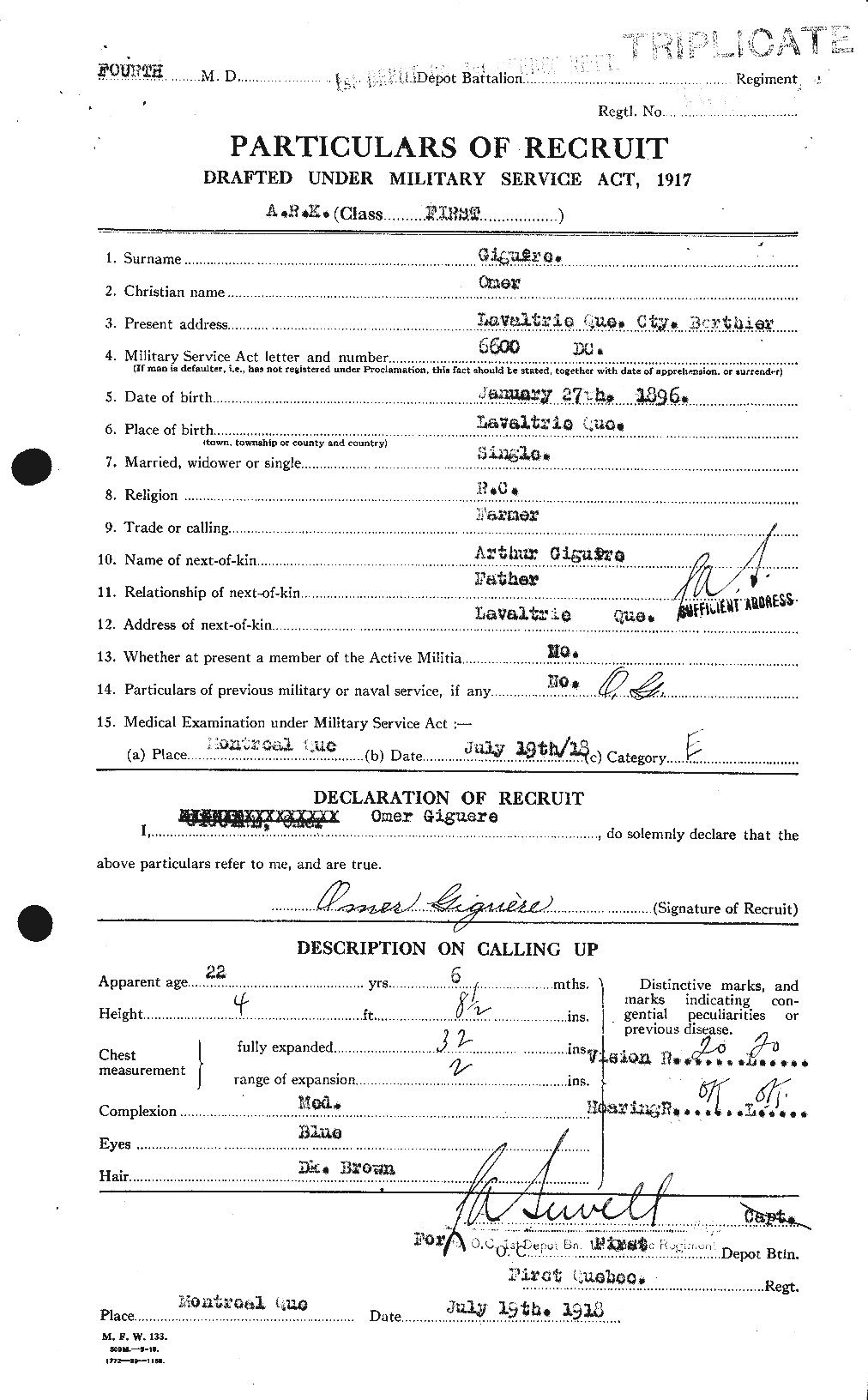 Personnel Records of the First World War - CEF 349091a