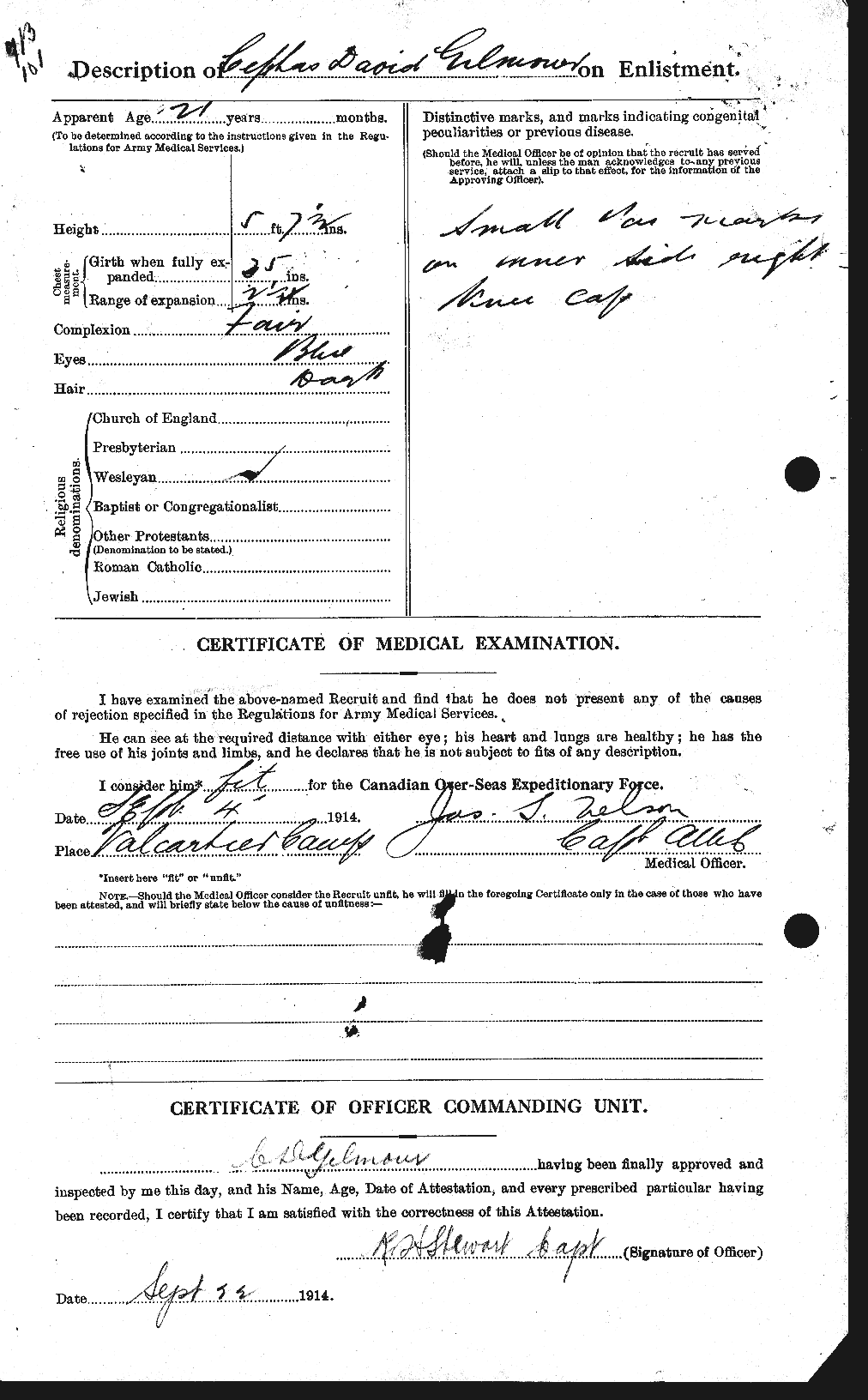 Personnel Records of the First World War - CEF 350928b