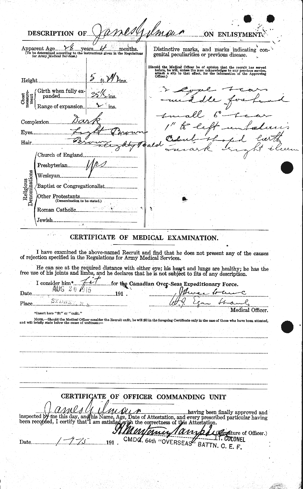 Personnel Records of the First World War - CEF 350958b