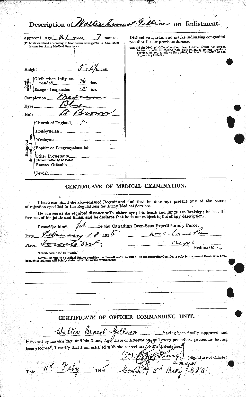 Personnel Records of the First World War - CEF 351665b