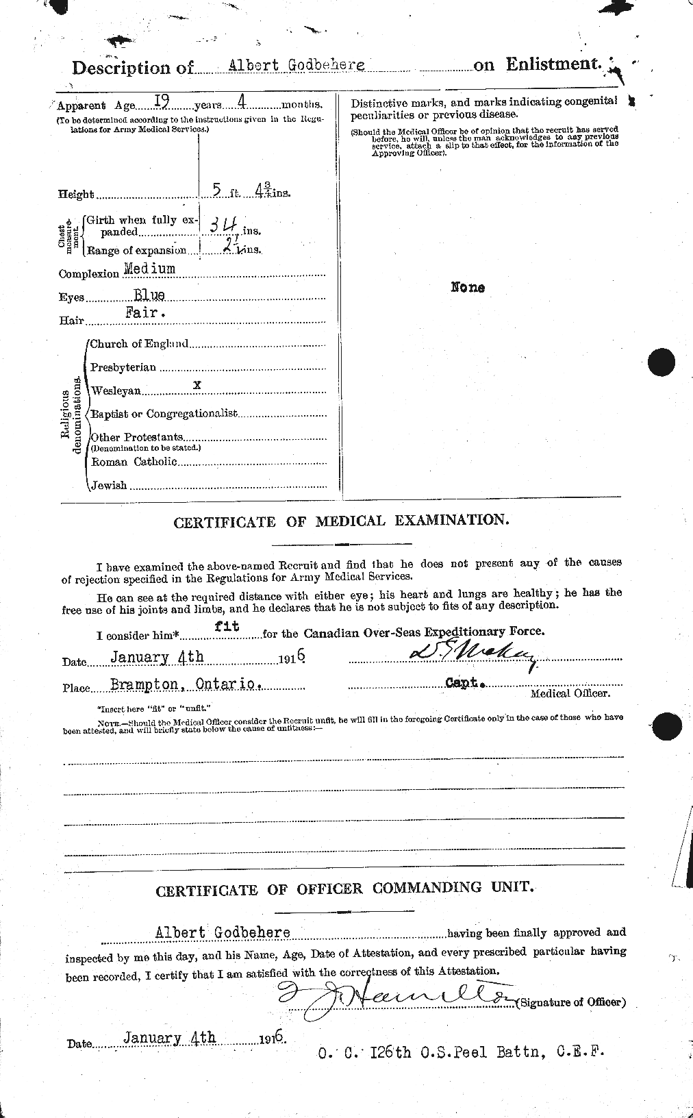Personnel Records of the First World War - CEF 351838b