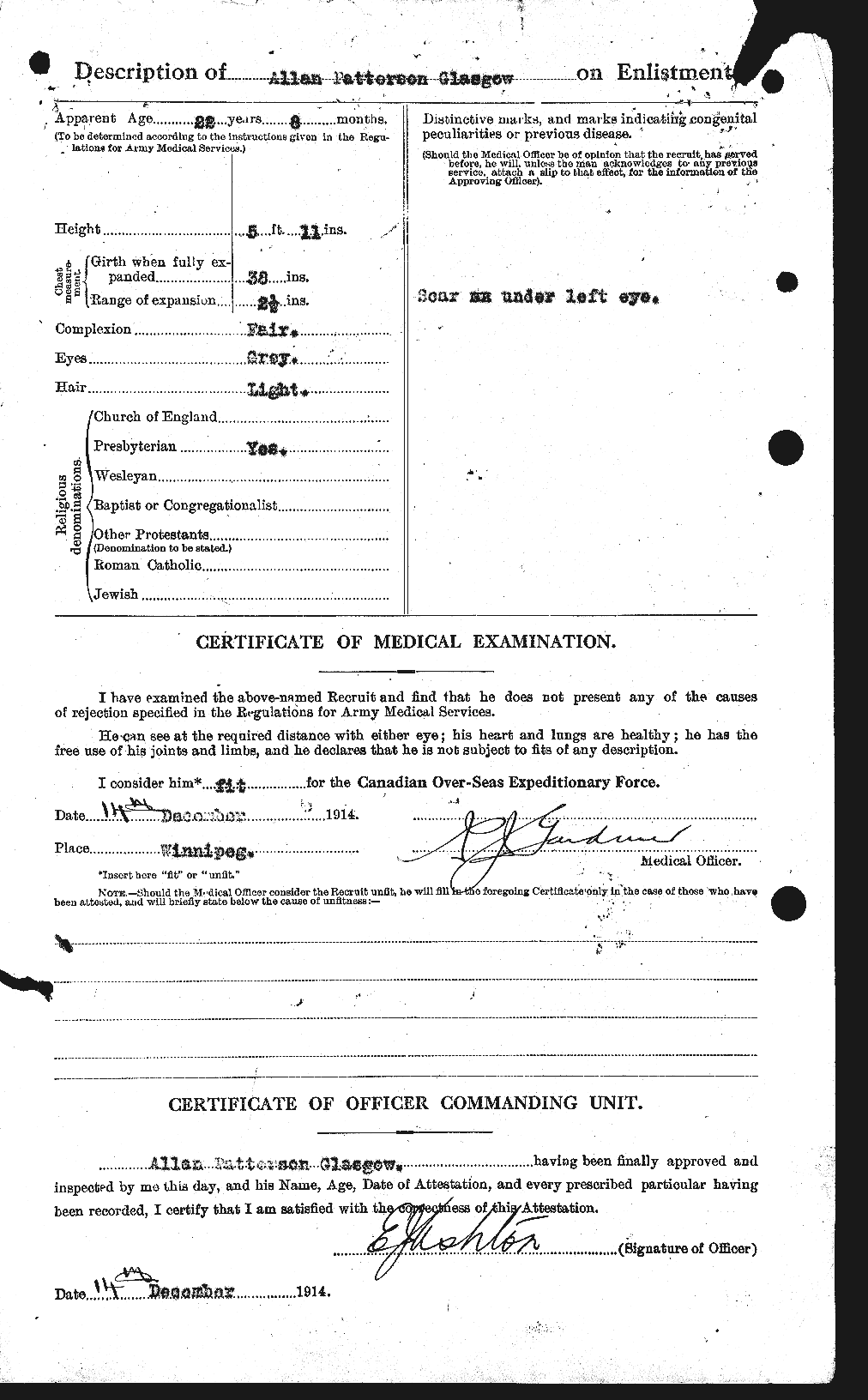 Personnel Records of the First World War - CEF 351993b