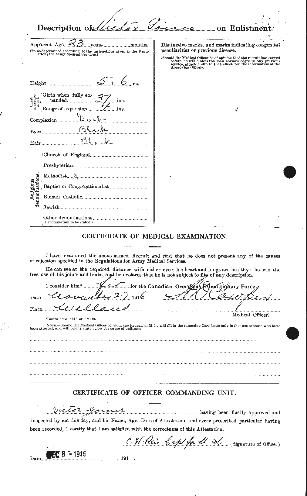 Personnel Records of the First World War - CEF 352155b