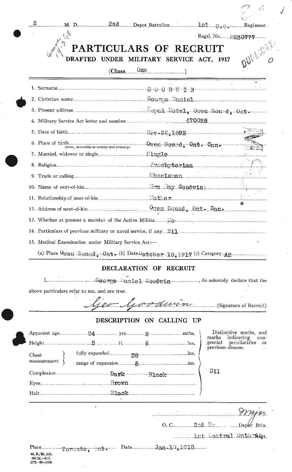 Personnel Records of the First World War - CEF 352625a