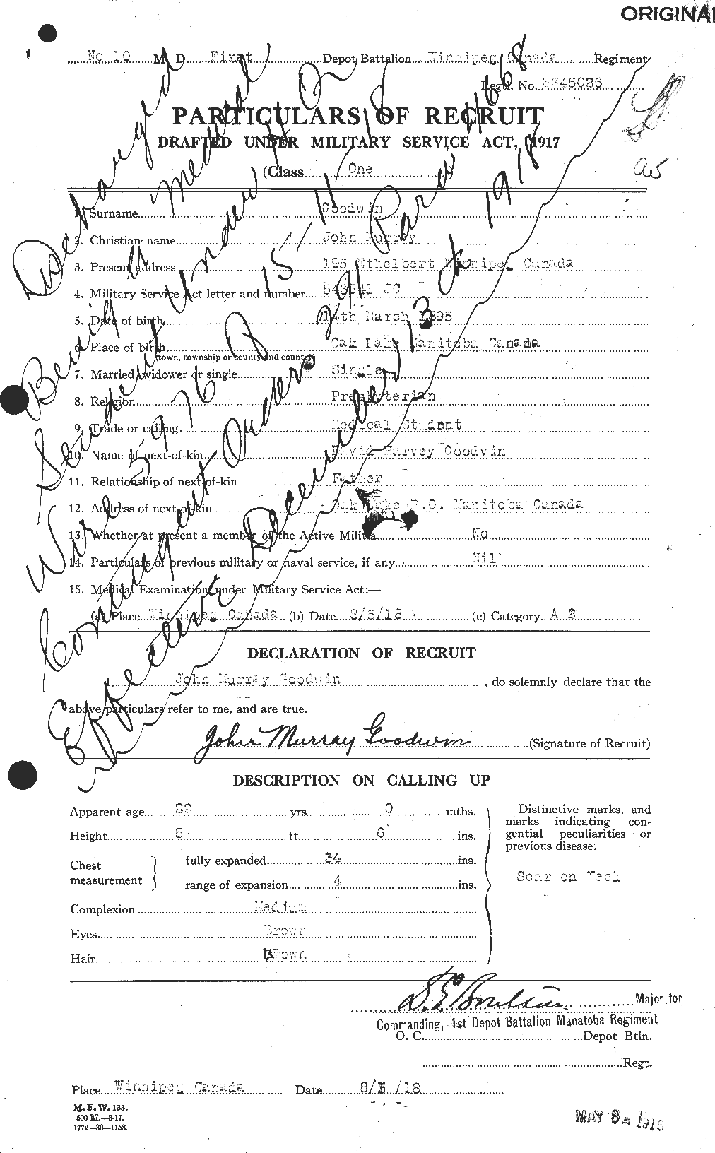 Personnel Records of the First World War - CEF 352684a