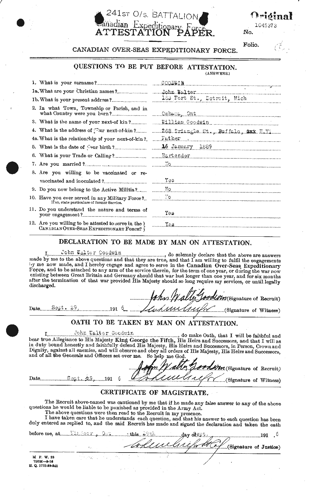 Personnel Records of the First World War - CEF 352686a