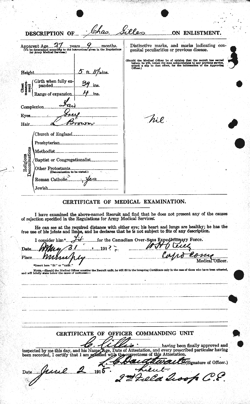 Personnel Records of the First World War - CEF 353103b