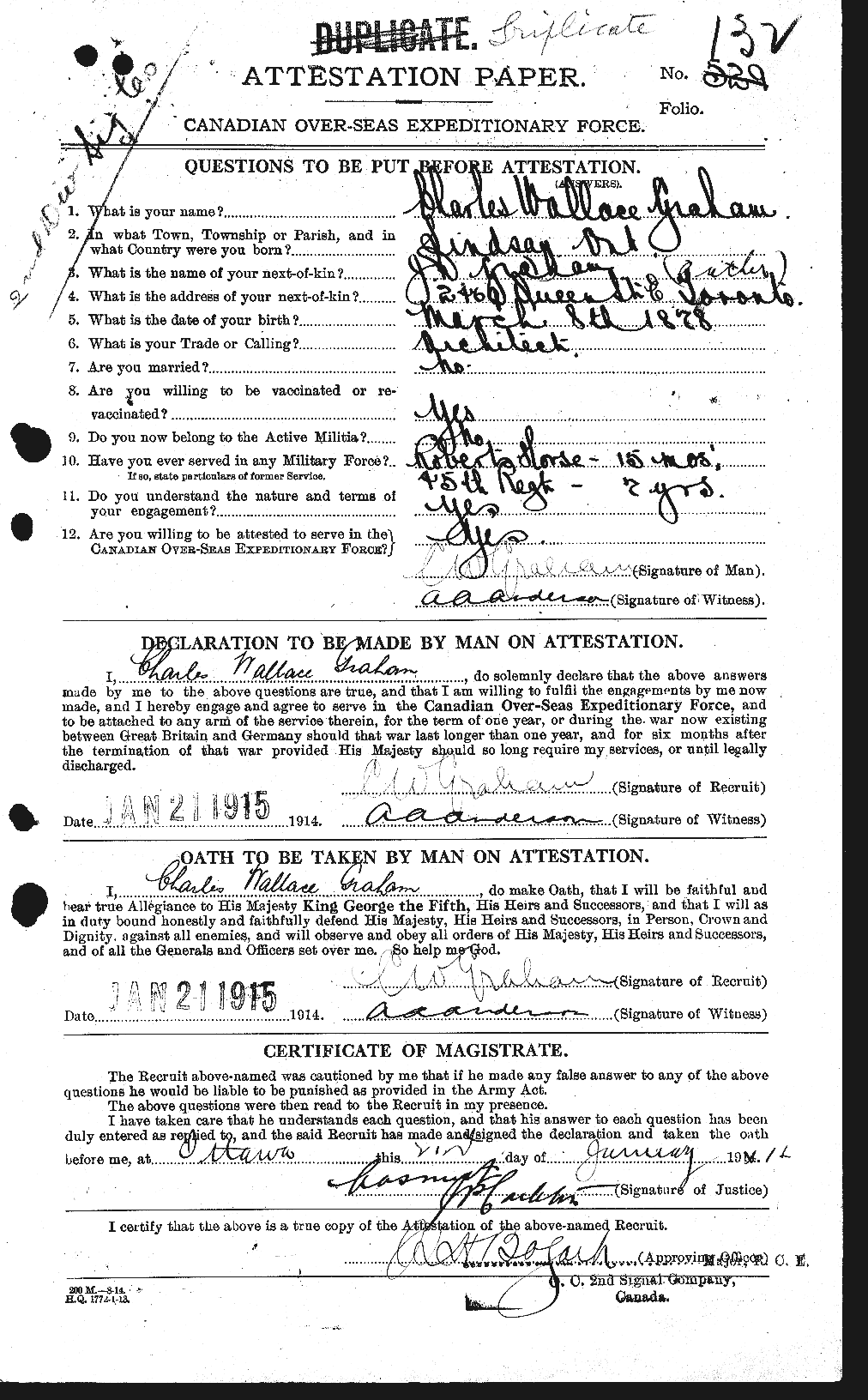 Personnel Records of the First World War - CEF 353786a