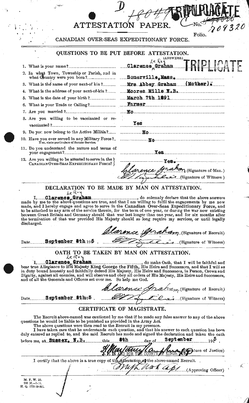 Personnel Records of the First World War - CEF 353796a