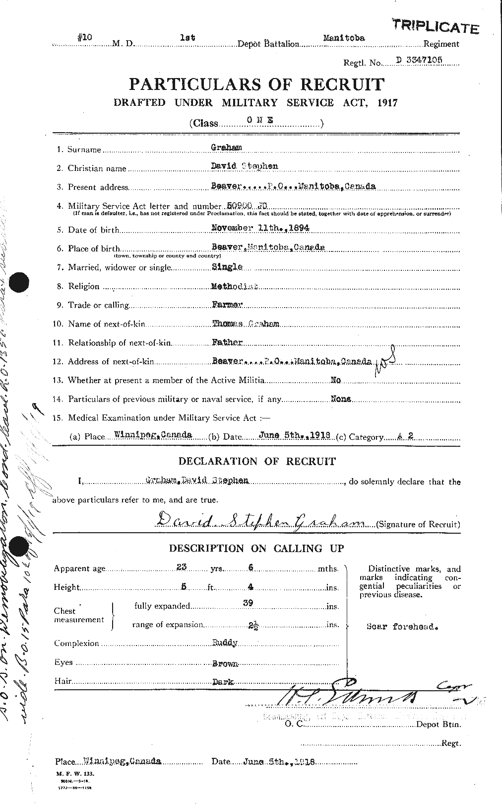 Personnel Records of the First World War - CEF 353835a
