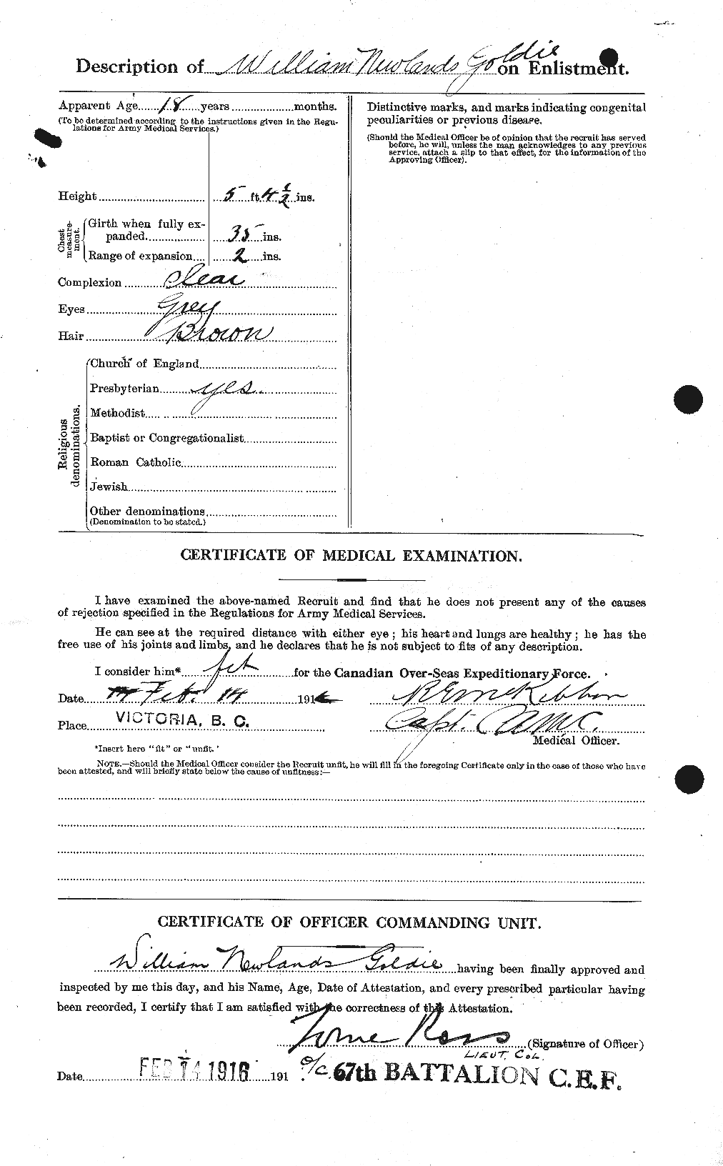 Personnel Records of the First World War - CEF 353957b