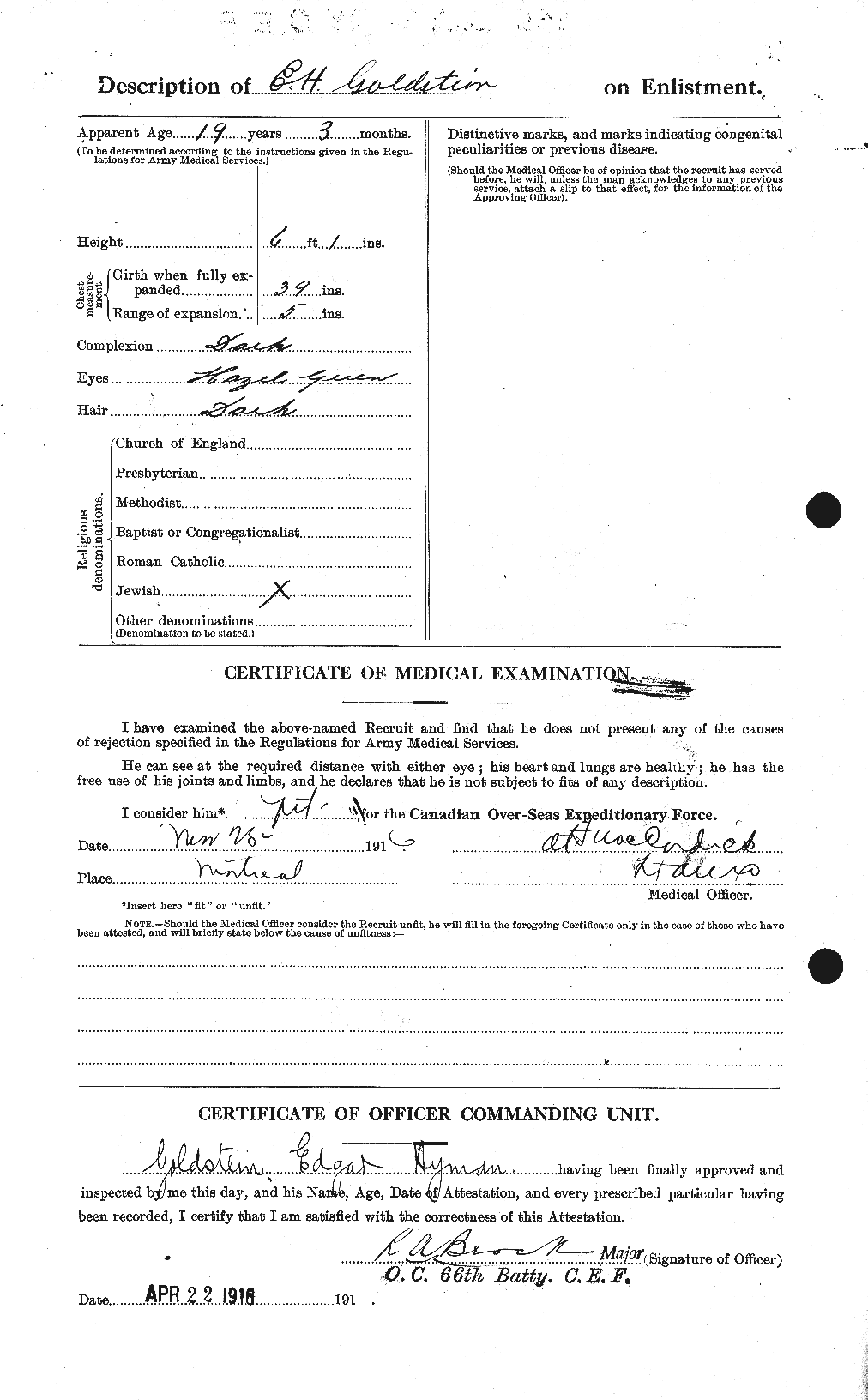 Personnel Records of the First World War - CEF 354118b