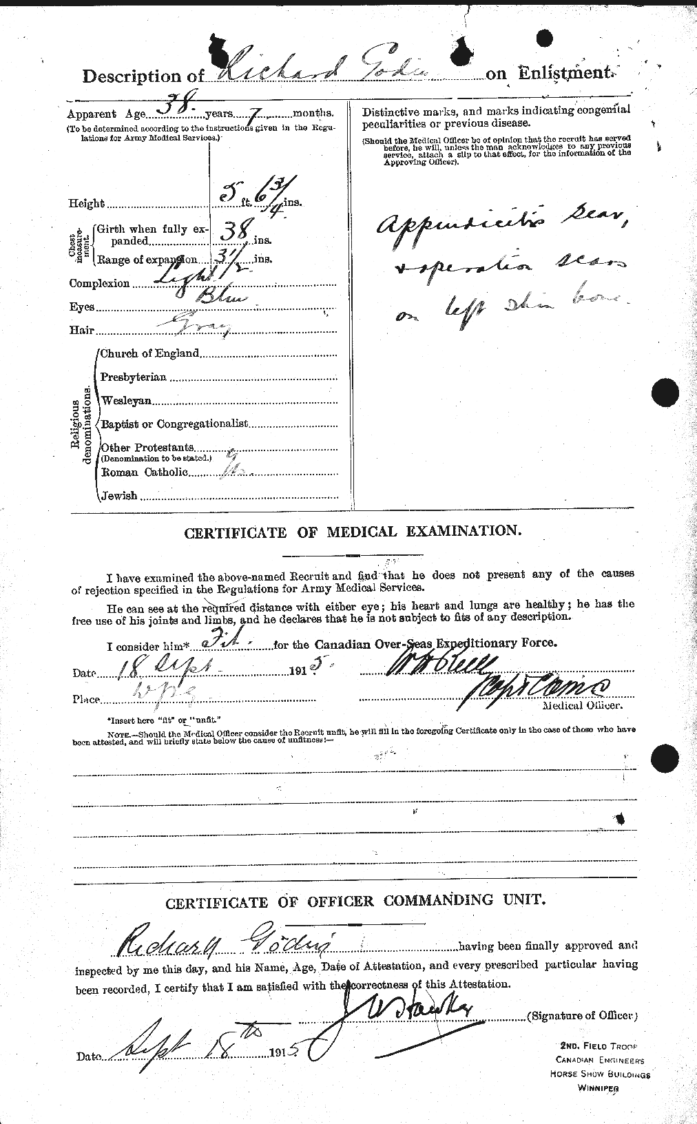 Personnel Records of the First World War - CEF 354572b