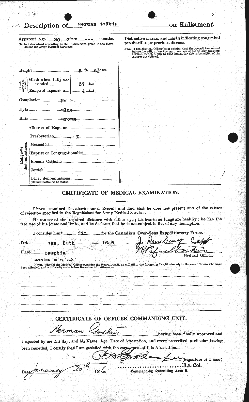 Personnel Records of the First World War - CEF 354590b