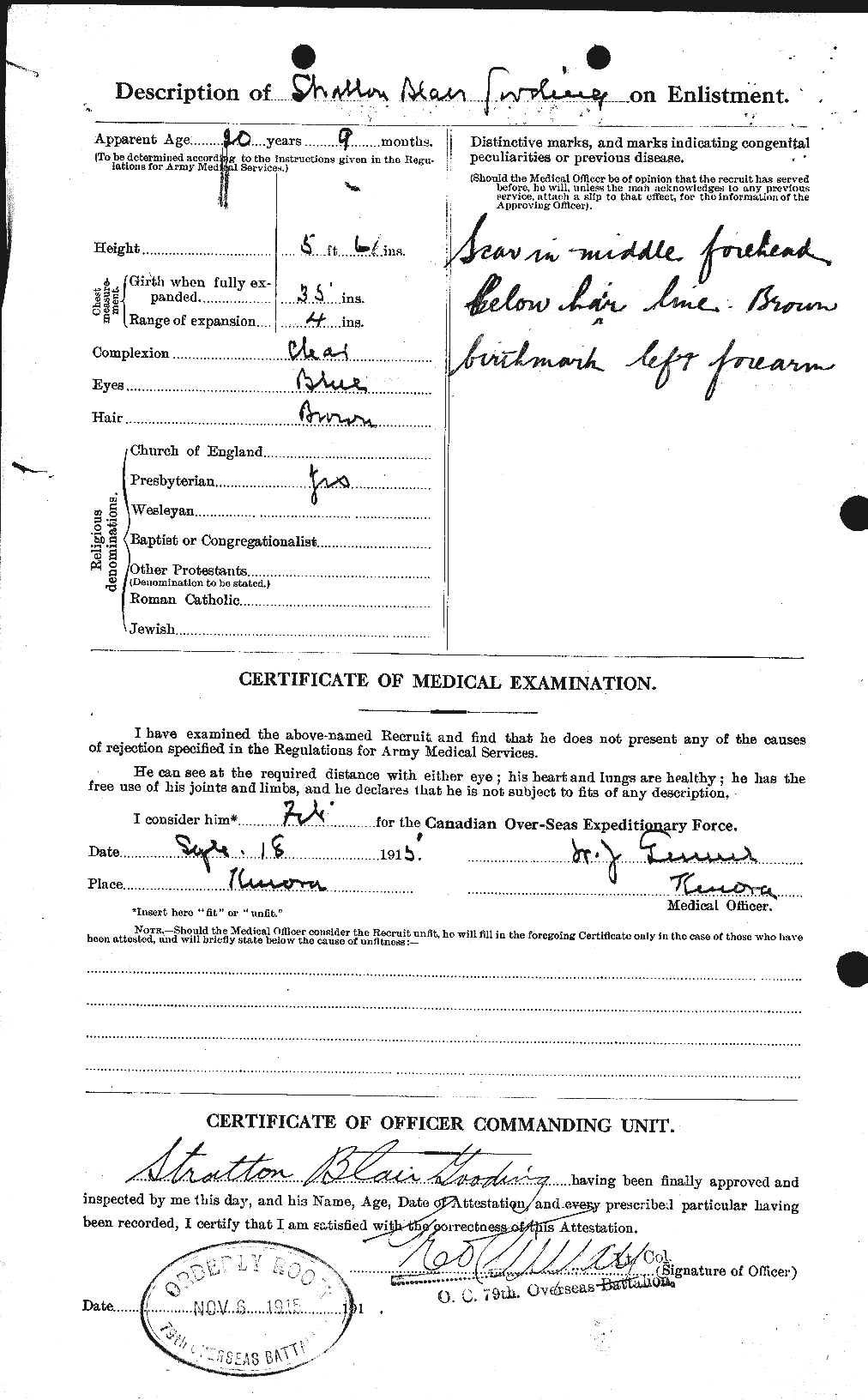 Personnel Records of the First World War - CEF 354766b