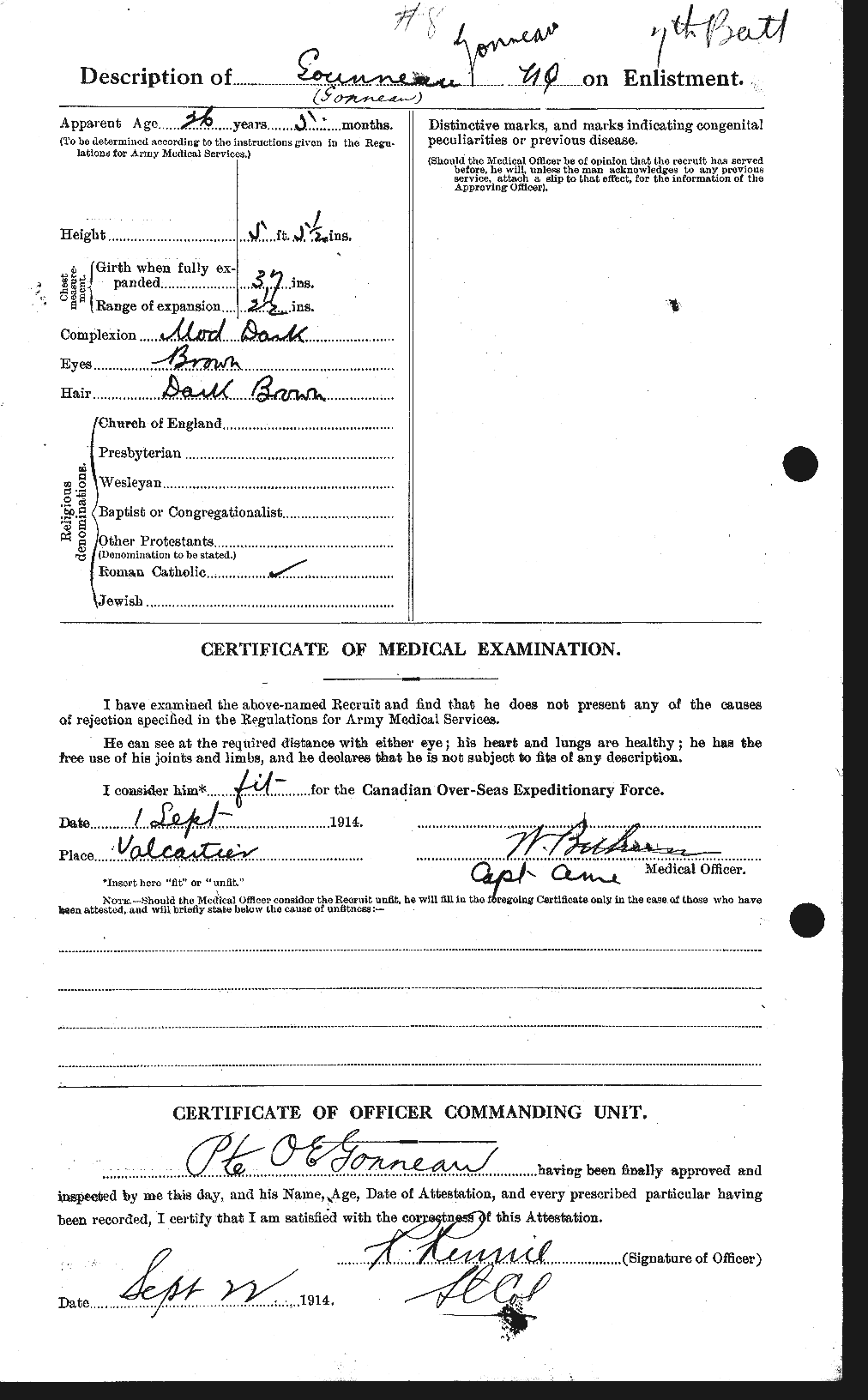 Personnel Records of the First World War - CEF 354871b