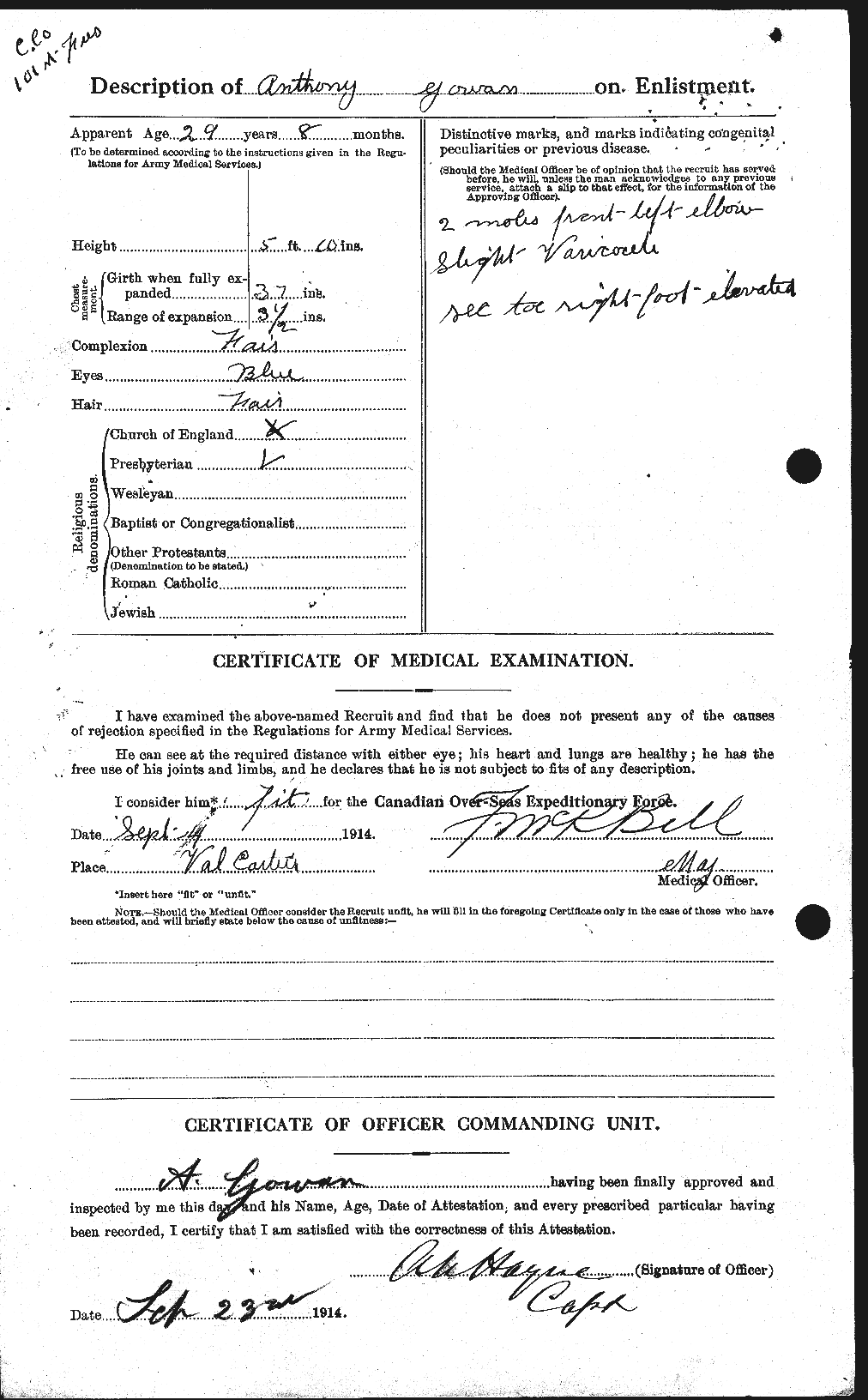 Personnel Records of the First World War - CEF 355860b