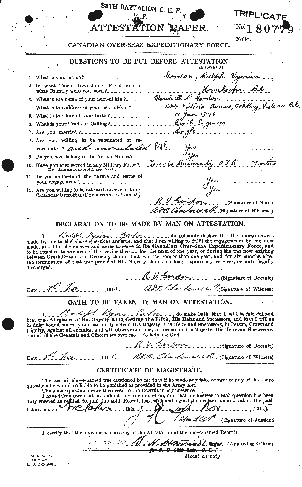 Personnel Records of the First World War - CEF 355914a