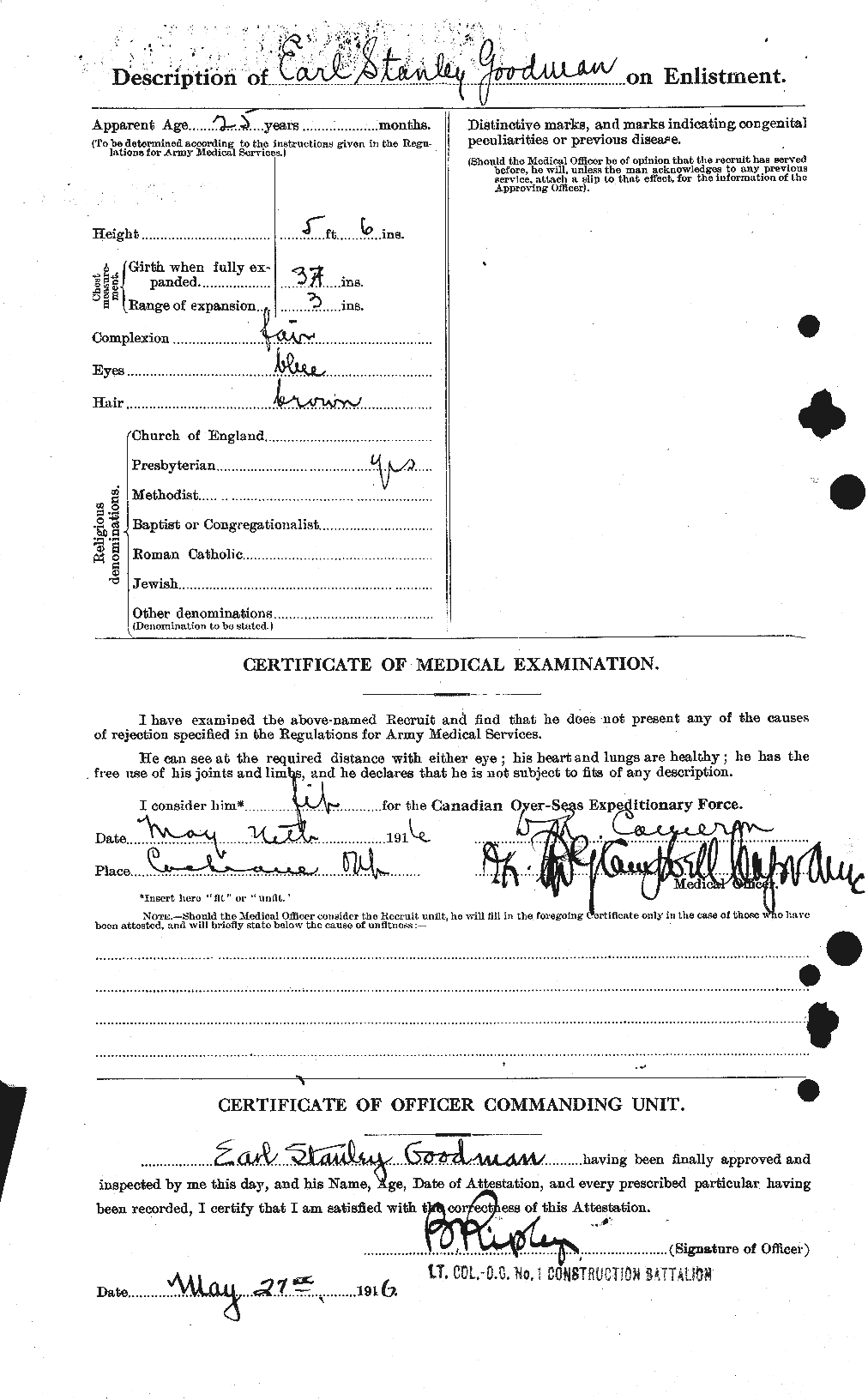 Personnel Records of the First World War - CEF 356126b