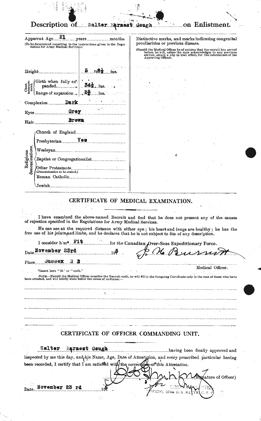 Personnel Records of the First World War - CEF 356462b