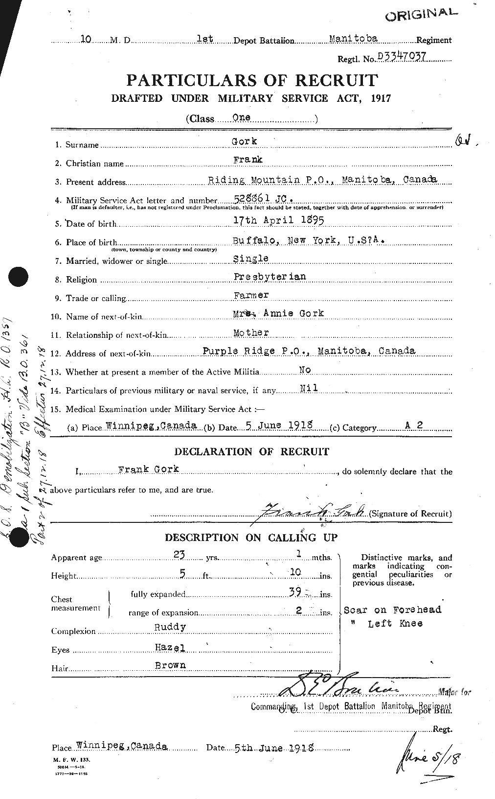 Personnel Records of the First World War - CEF 356760a