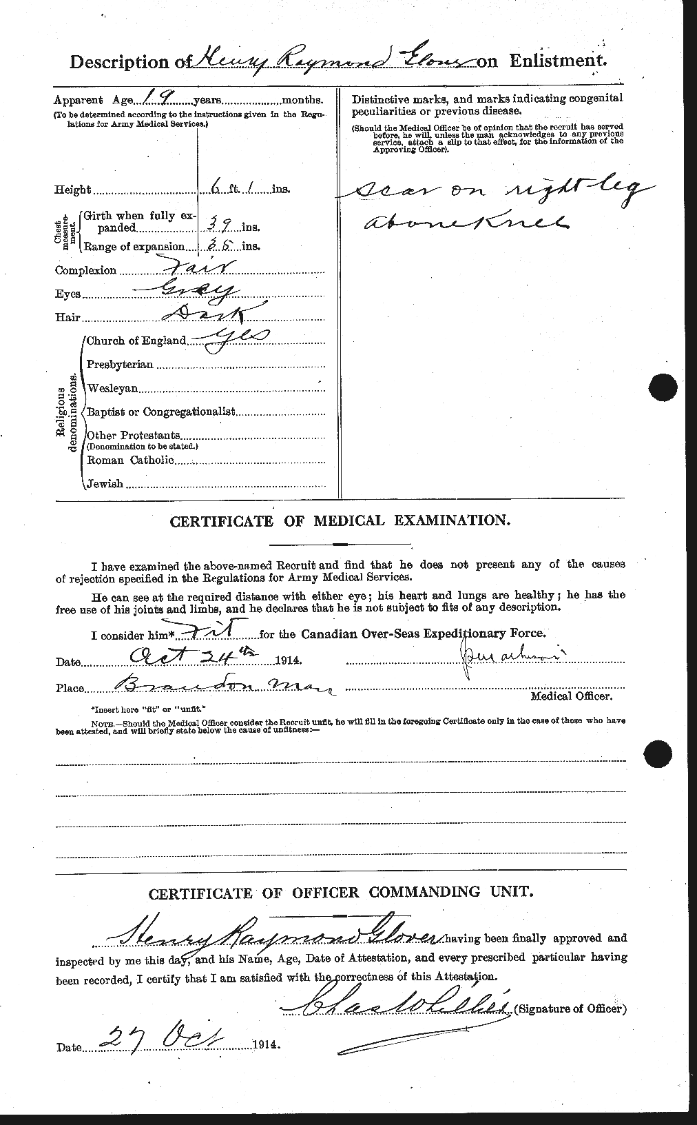 Personnel Records of the First World War - CEF 356944b