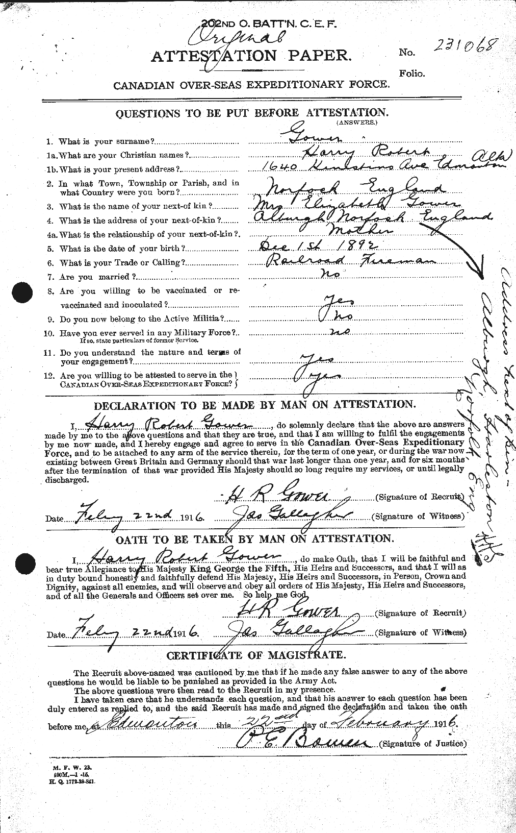Personnel Records of the First World War - CEF 357212a
