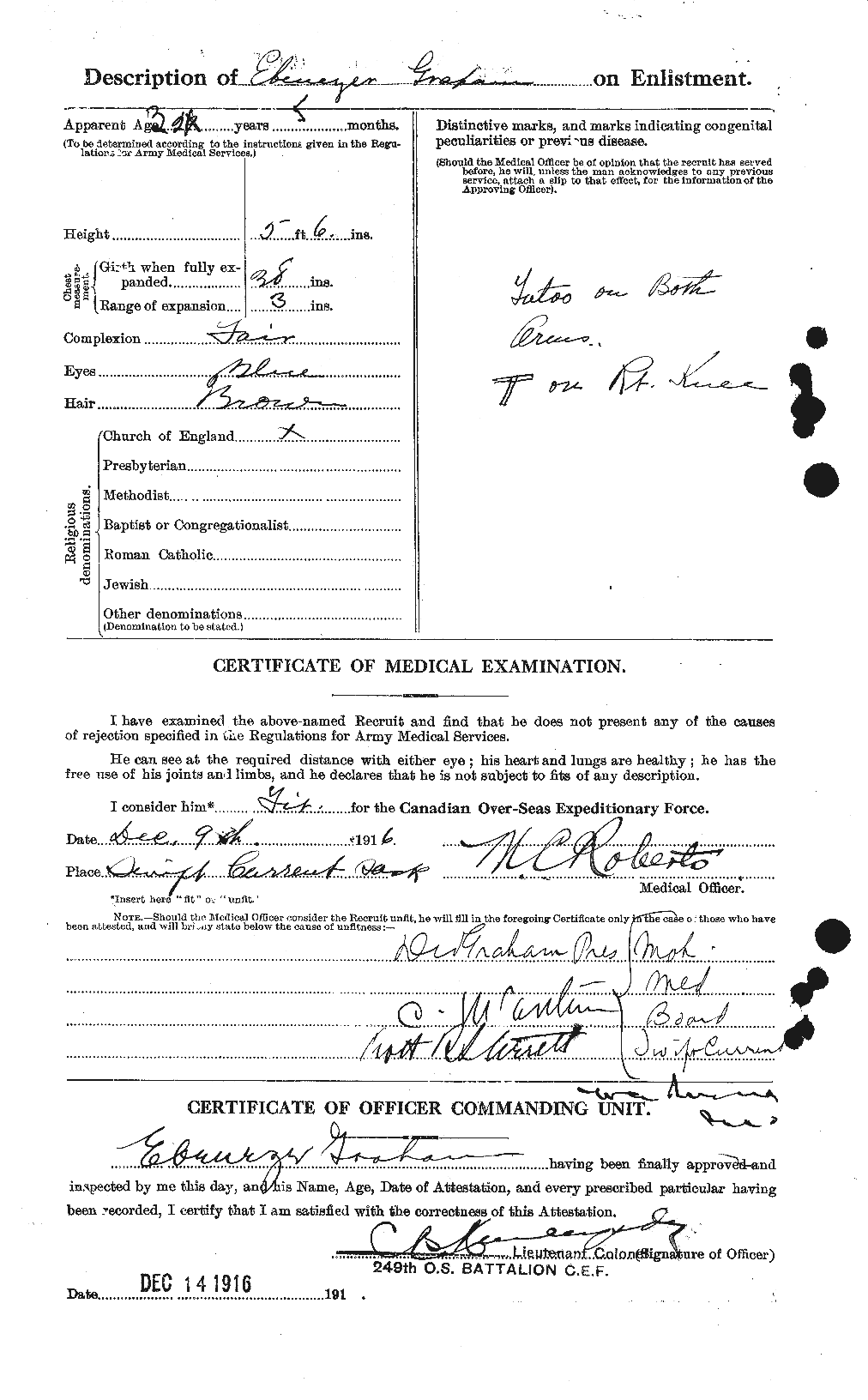 Personnel Records of the First World War - CEF 357549b
