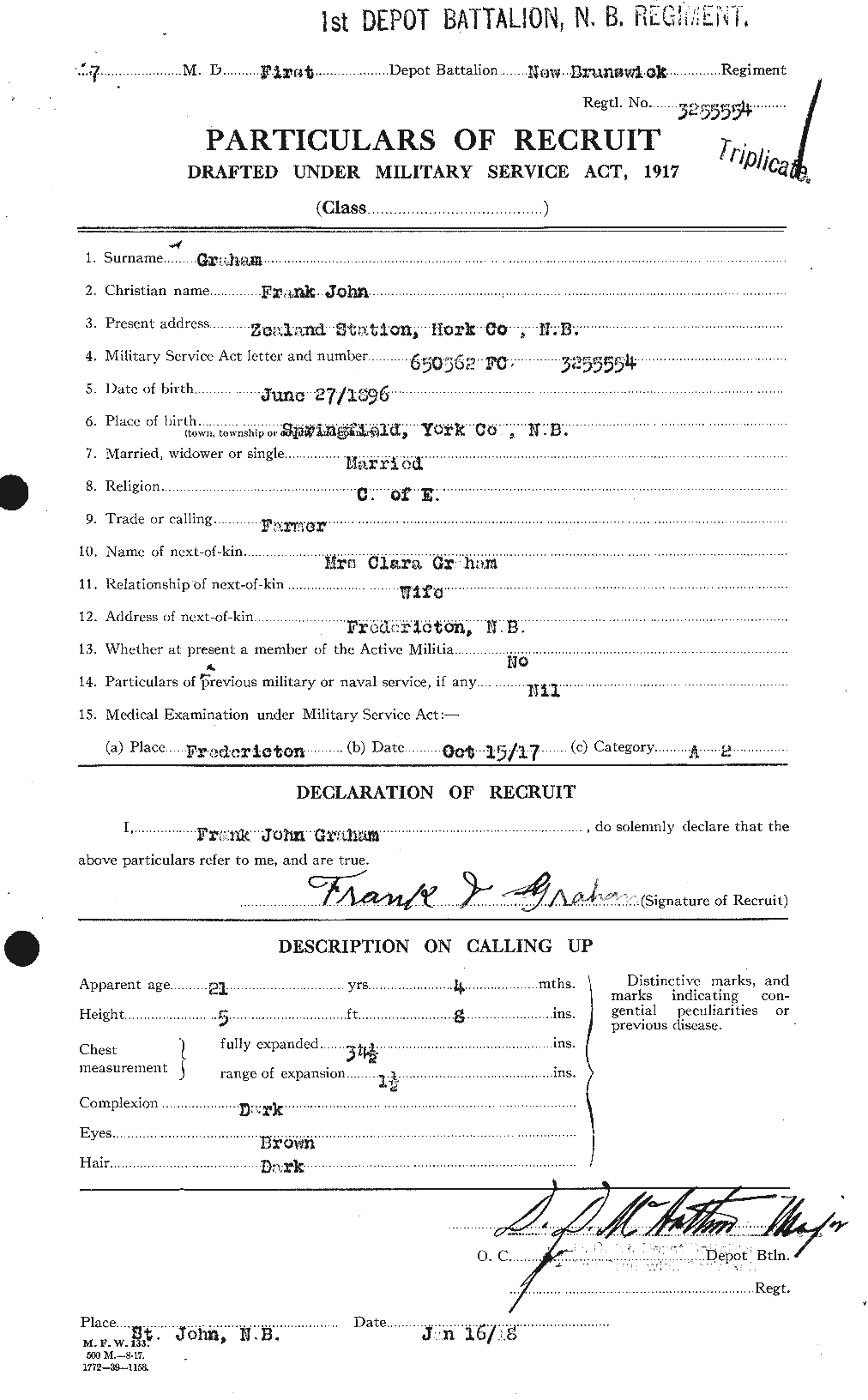 Personnel Records of the First World War - CEF 357594a