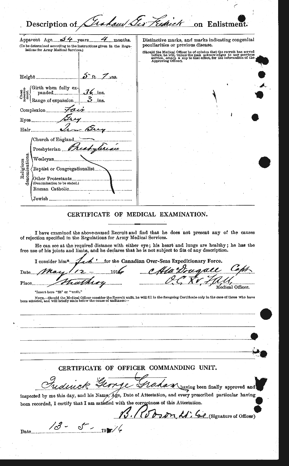 Personnel Records of the First World War - CEF 357612b