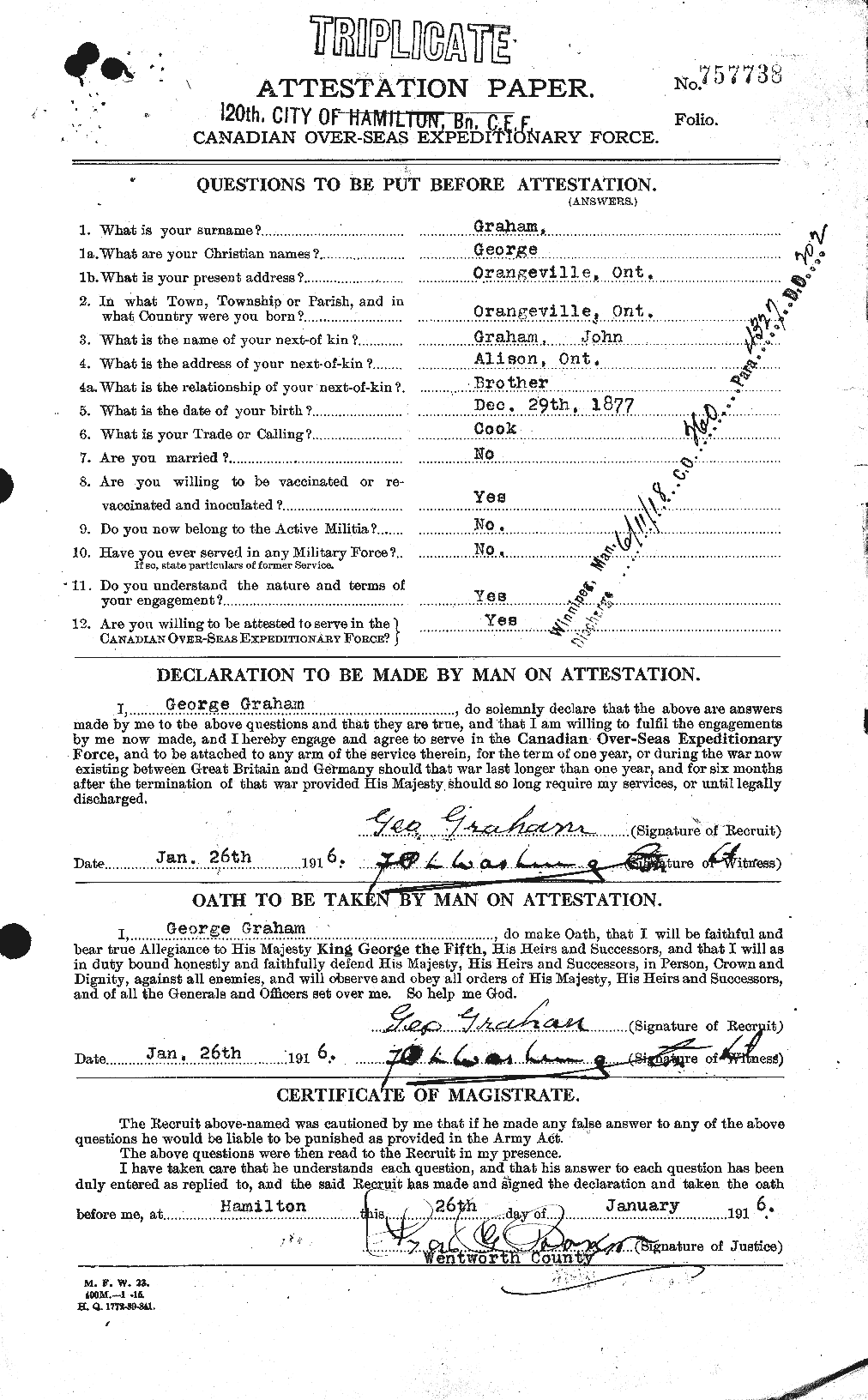 Personnel Records of the First World War - CEF 357625a